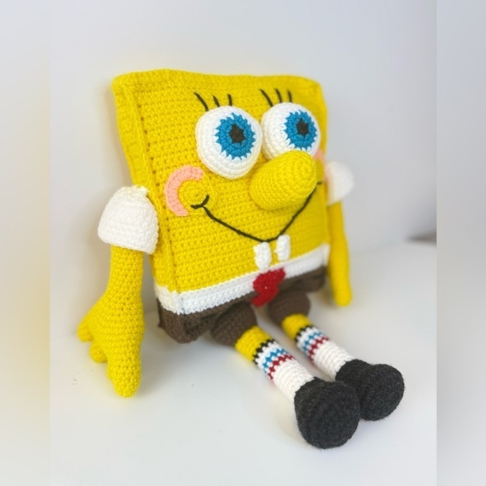 Handcrafted SpongeBob Crochet Amigurumi Toy